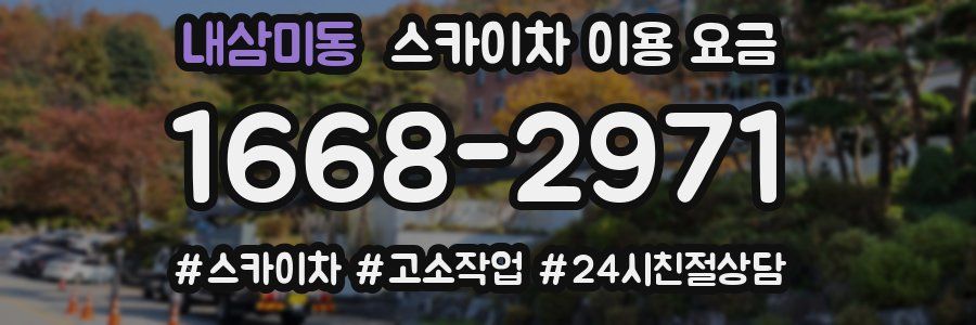 내삼미동 스카이차 이용 요금