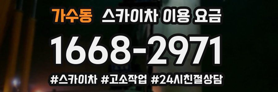 가수동 스카이차 이용 요금