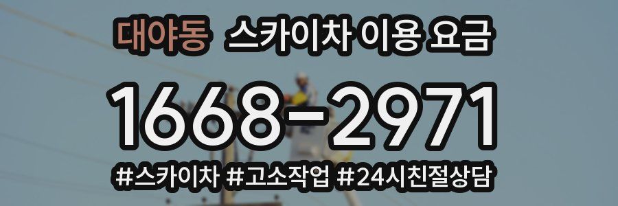 대야동 스카이차 이용 요금