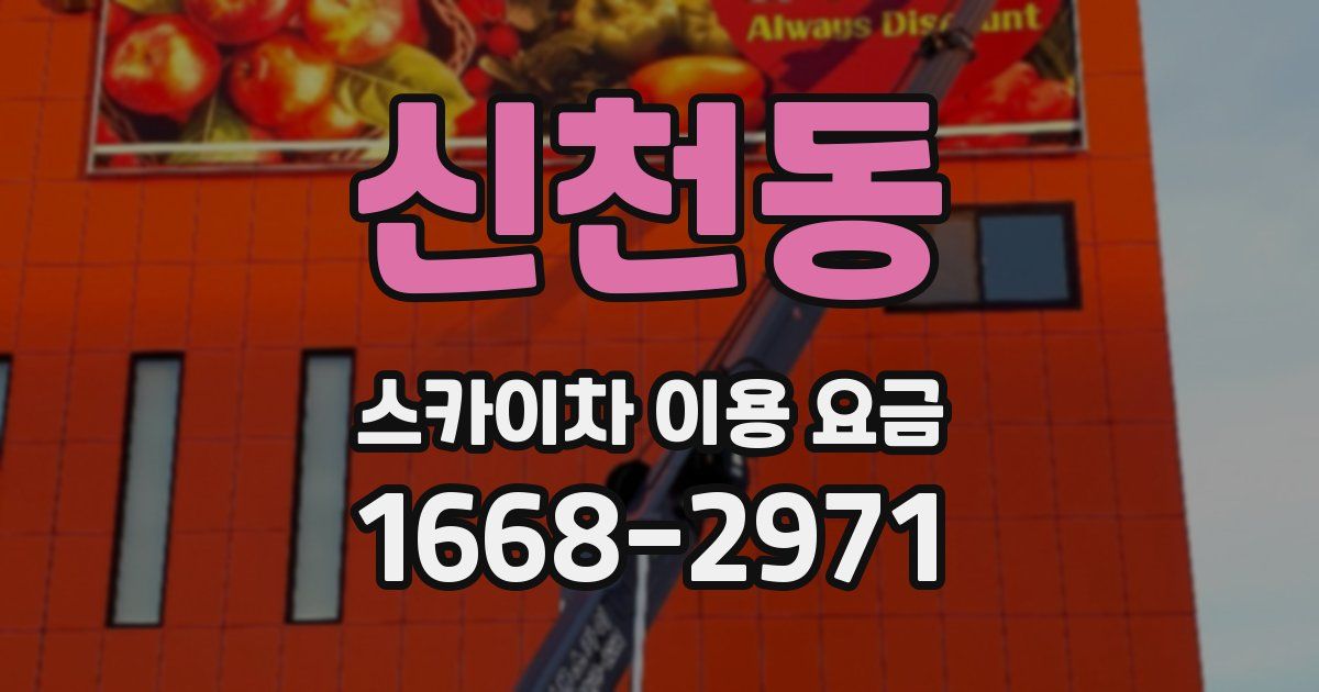 신천동 스카이차 이용 요금