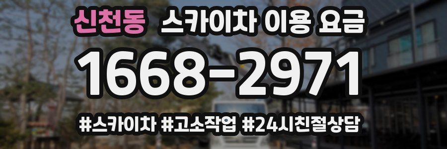 신천동 스카이차 이용 요금