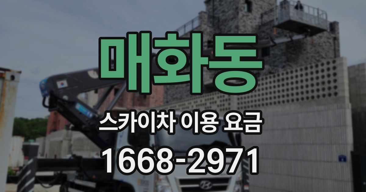 매화동 스카이차 이용 요금