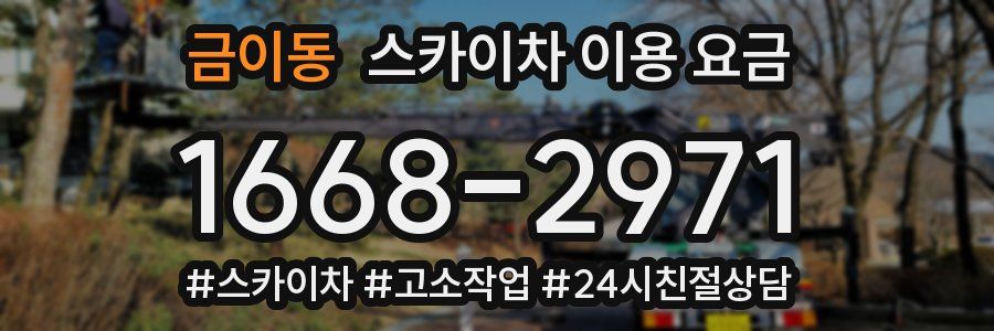 금이동 스카이차 이용 요금