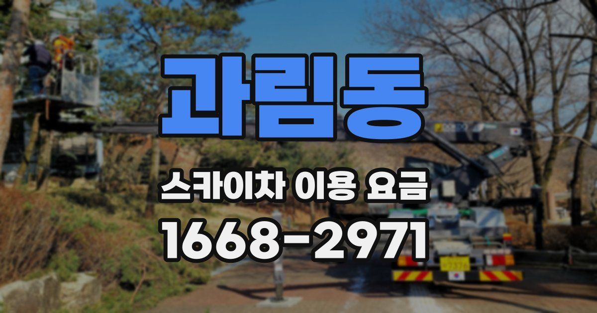 과림동 스카이차 이용 요금