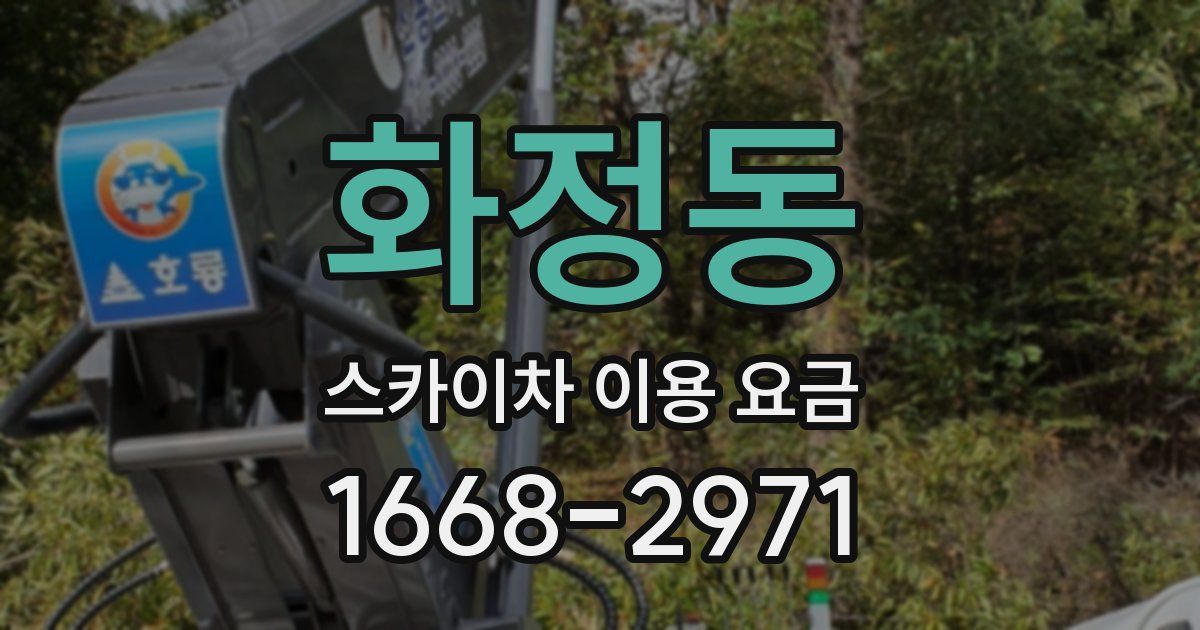 화정동 스카이차 이용 요금