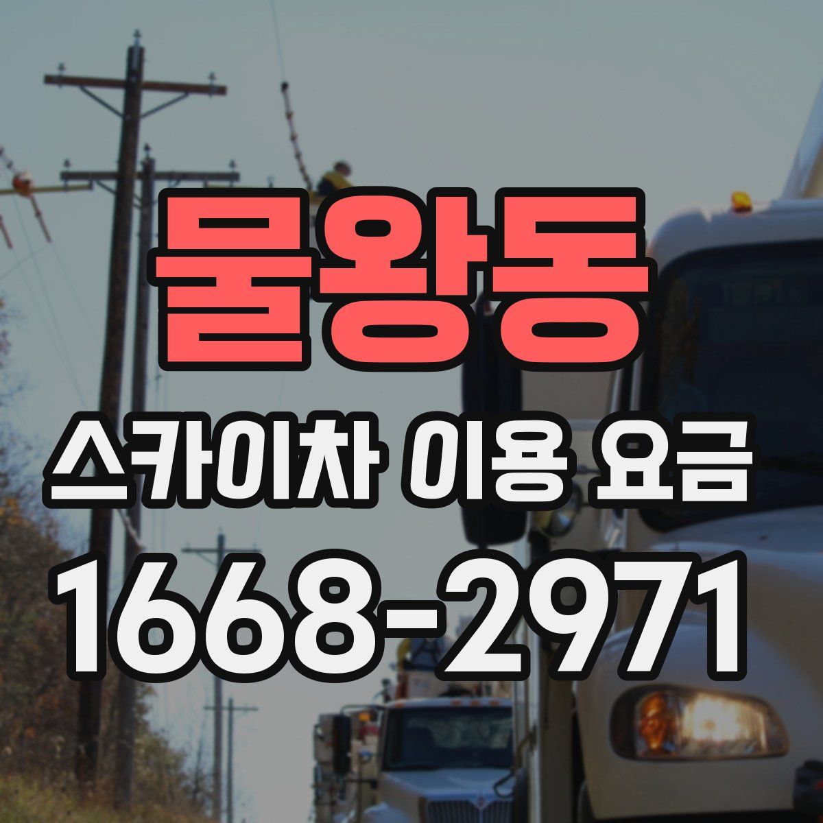 물왕동 스카이차 이용 요금