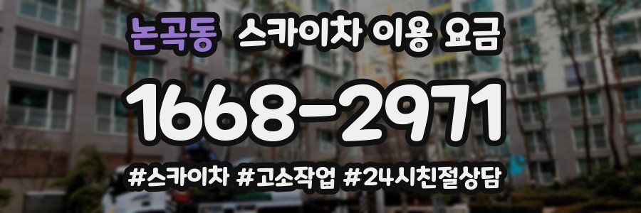 논곡동 스카이차 이용 요금