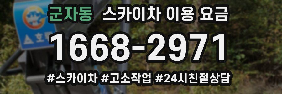 군자동 스카이차 이용 요금
