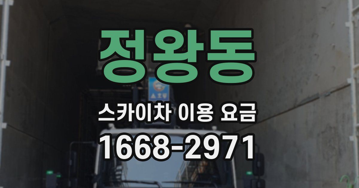 정왕동 스카이차 이용 요금