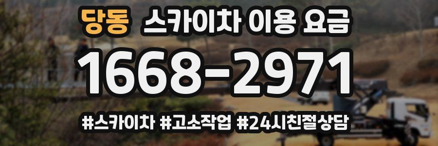당동 스카이차 이용 요금