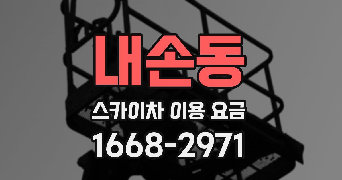 내손동 스카이차 이용 요금