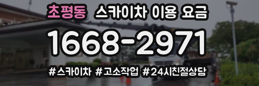 초평동 스카이차 이용 요금