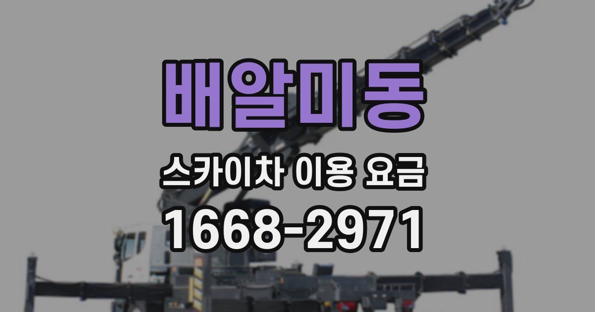 배알미동 스카이차 이용 요금