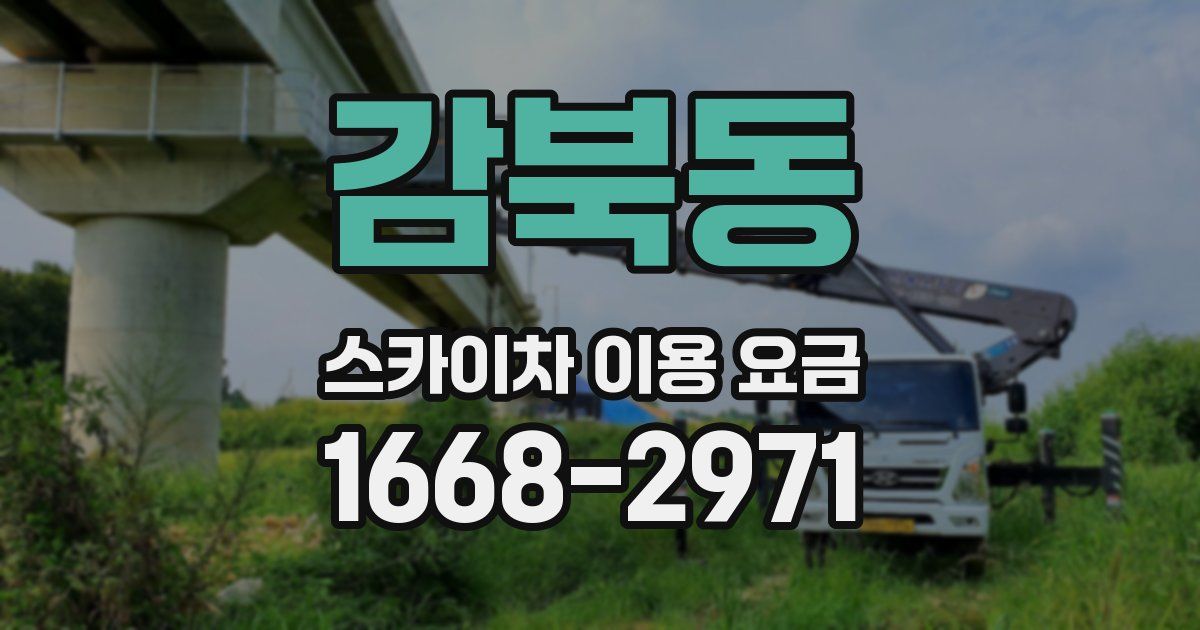 감북동 스카이차 이용 요금