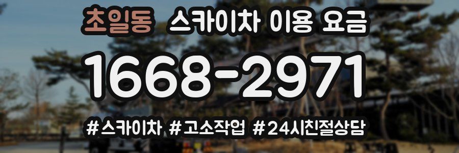 초일동 스카이차 이용 요금