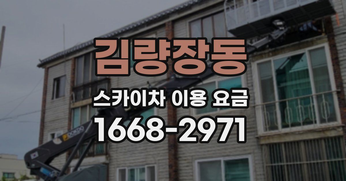 김량장동 스카이차 이용 요금