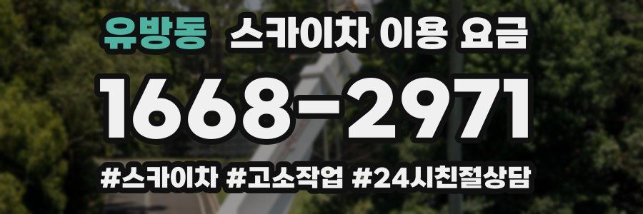 유방동 스카이차 이용 요금