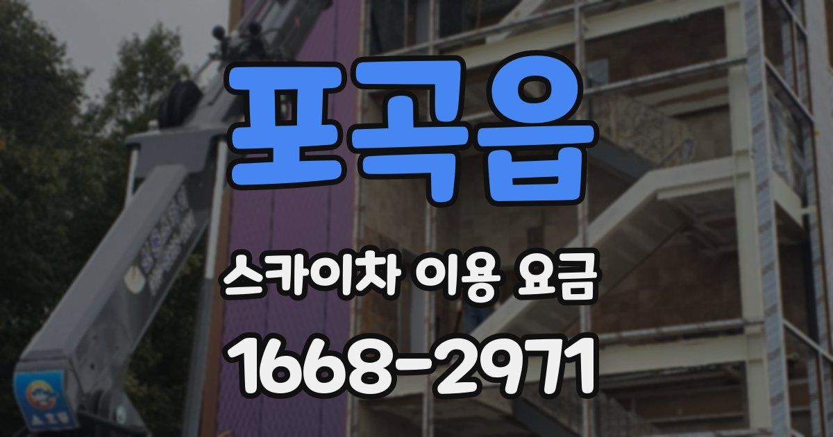포곡읍 스카이차 이용 요금