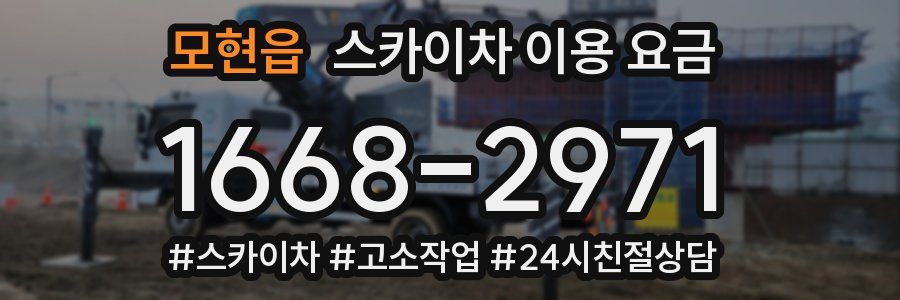 모현읍 스카이차 이용 요금