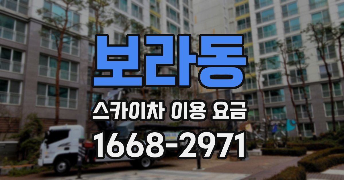 보라동 스카이차 이용 요금