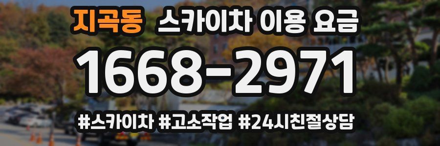 지곡동 스카이차 이용 요금