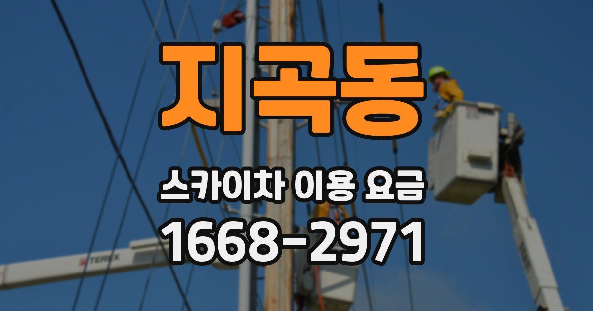 지곡동 스카이차 이용 요금