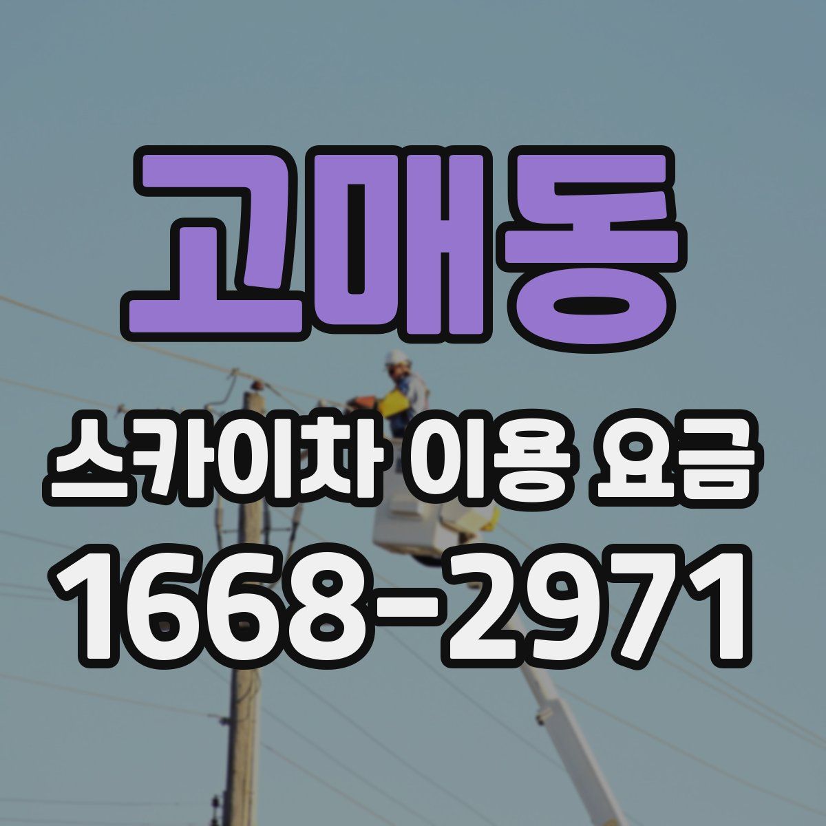 고매동 스카이차 이용 요금