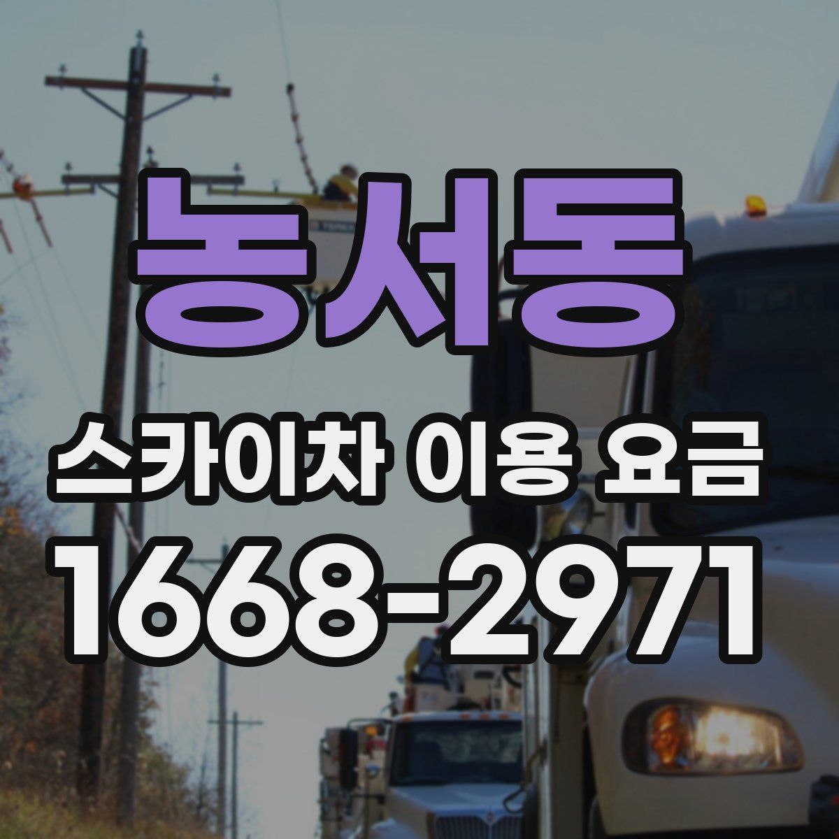 농서동 스카이차 이용 요금