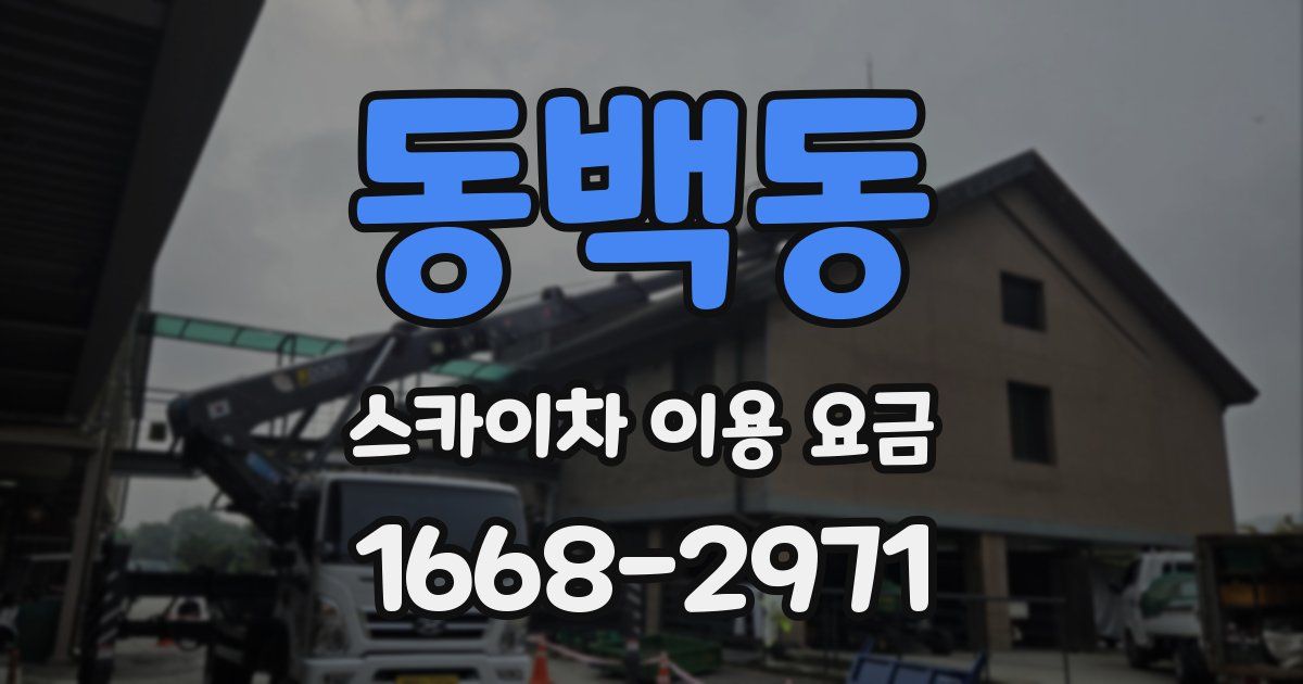 동백동 스카이차 이용 요금