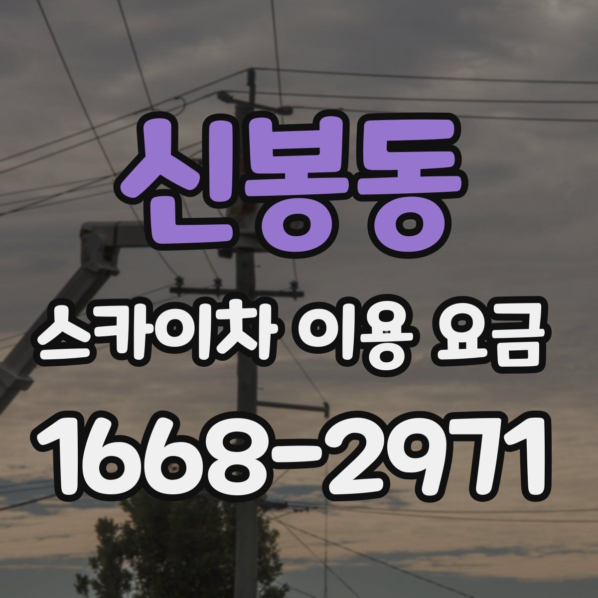 신봉동 스카이차 이용 요금