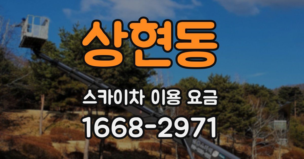 상현동 스카이차 이용 요금