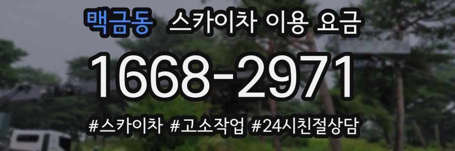 맥금동 스카이차 이용 요금
