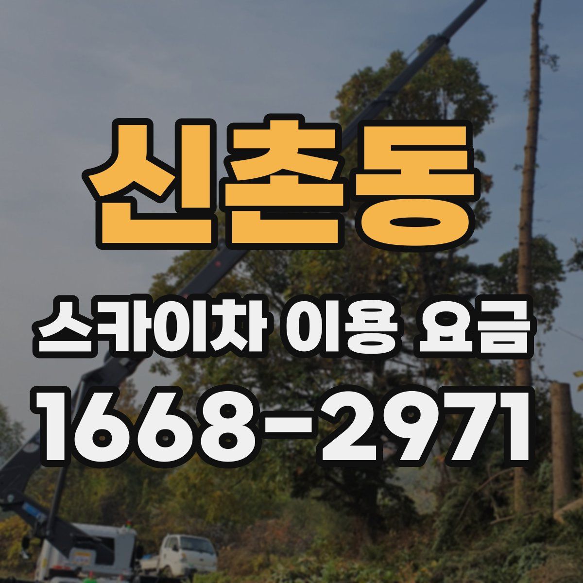 신촌동 스카이차 이용 요금