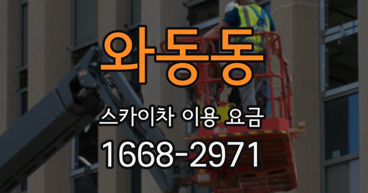 와동동 스카이차 이용 요금