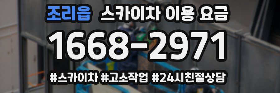 조리읍 스카이차 이용 요금
