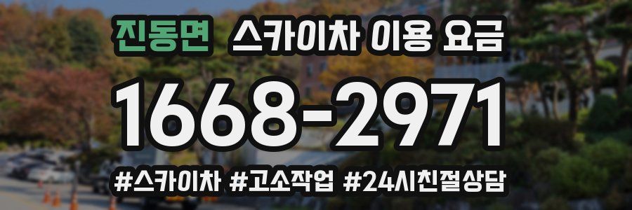 진동면 스카이차 이용 요금