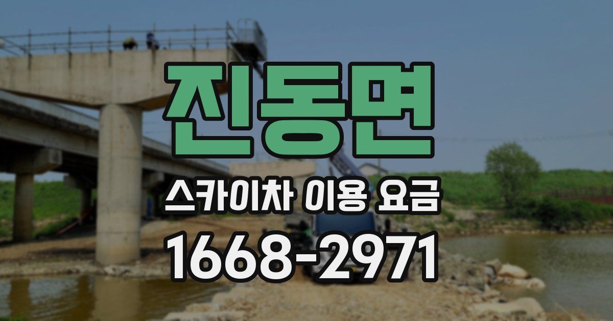 진동면 스카이차 이용 요금