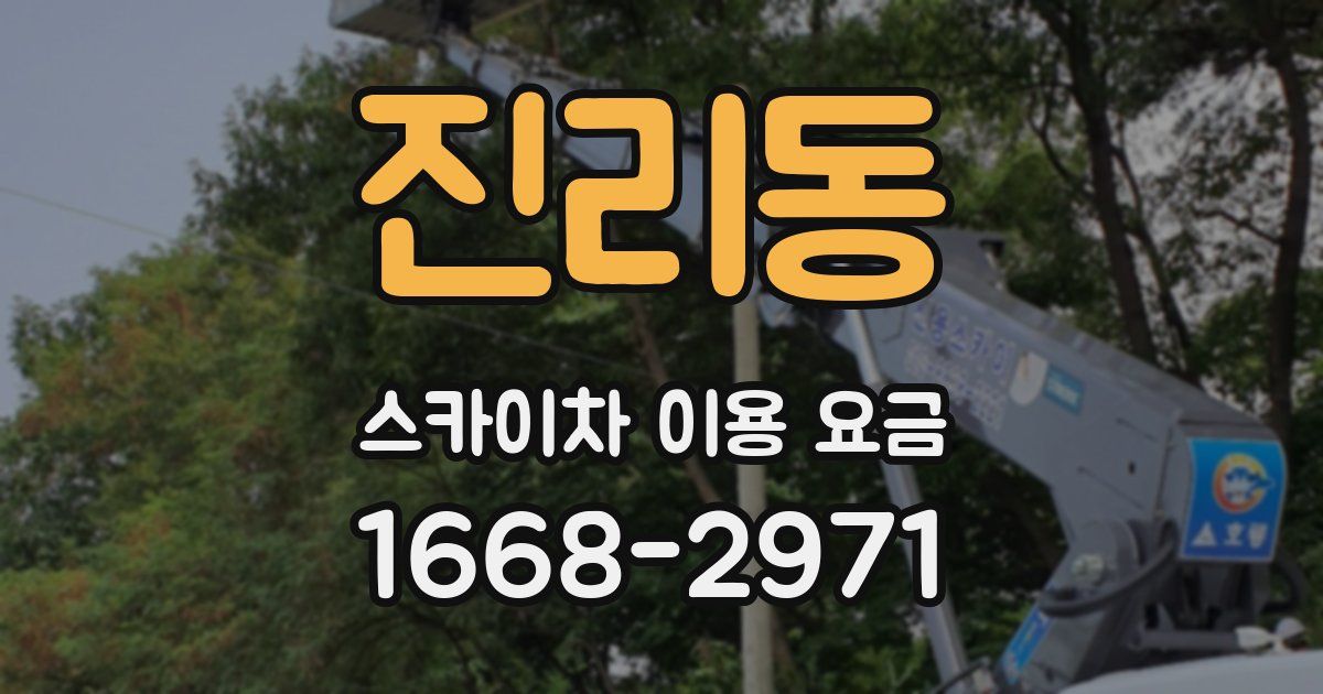 진리동 스카이차 이용 요금