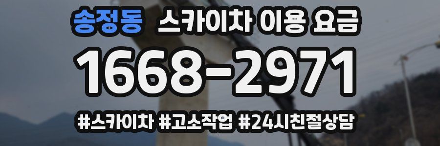 송정동 스카이차 이용 요금