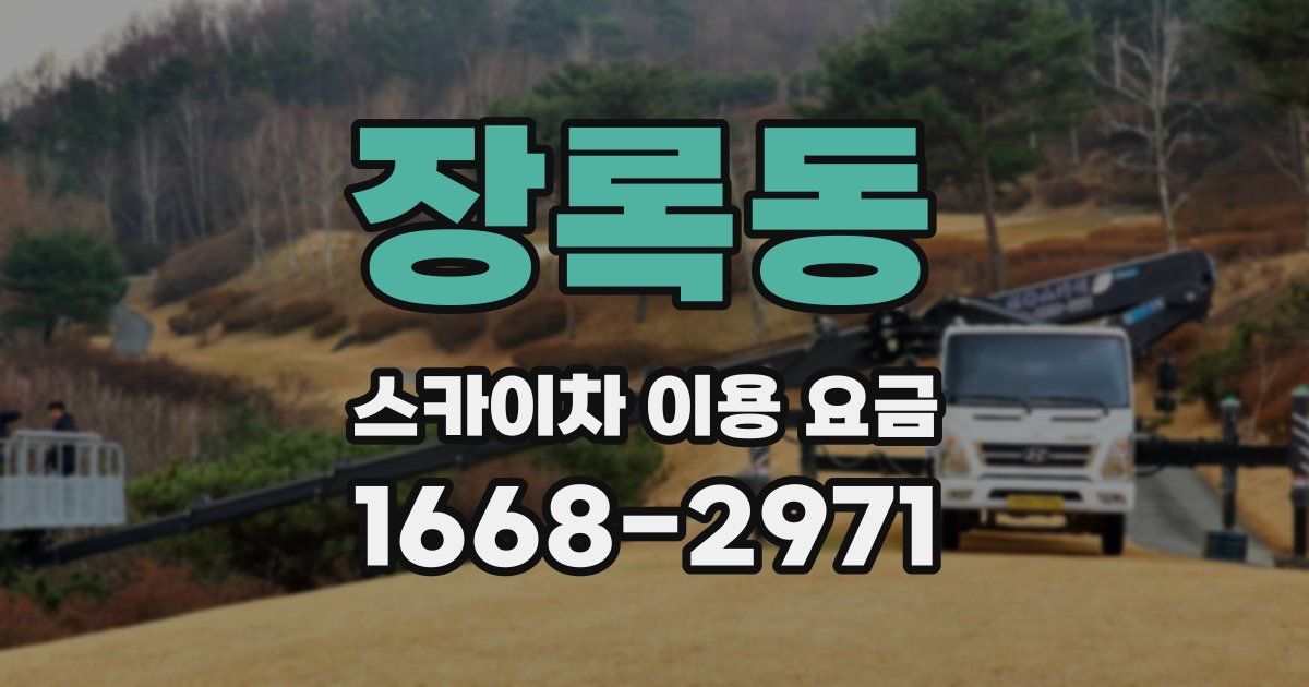 장록동 스카이차 이용 요금