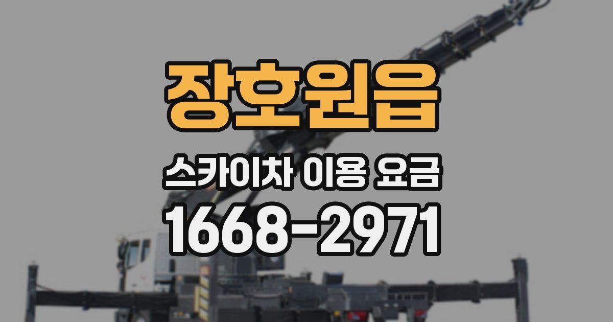장호원읍 스카이차 이용 요금