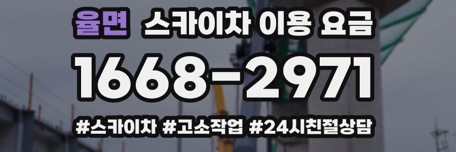 율면 스카이차 이용 요금