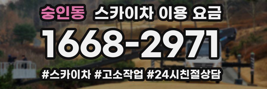 숭인동 스카이차 이용 요금