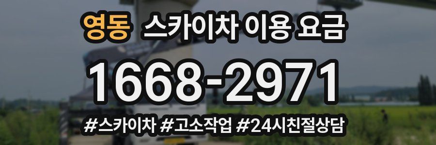영동 스카이차 이용 요금