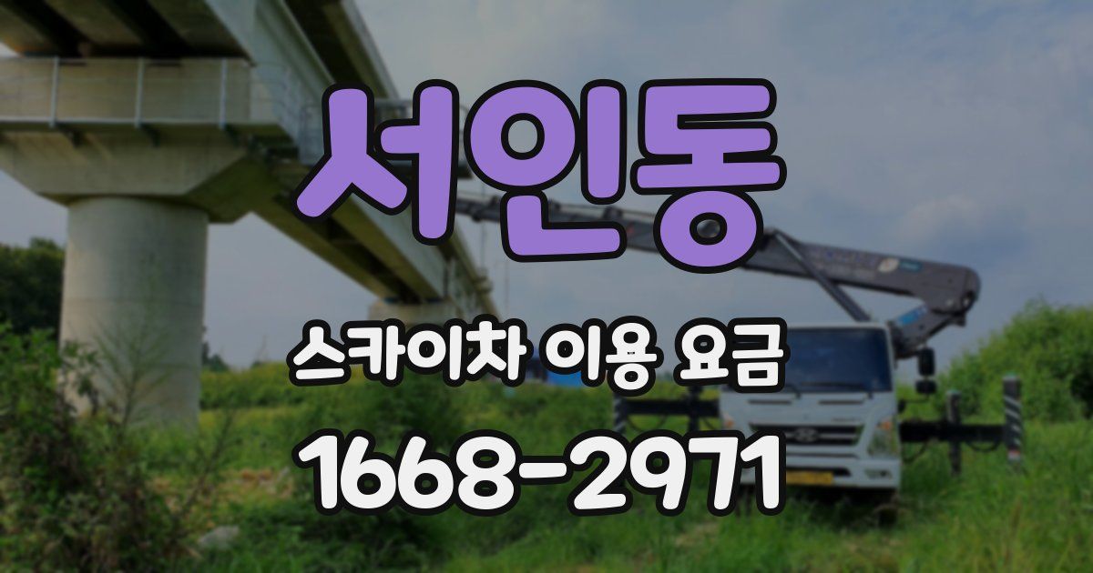 서인동 스카이차 이용 요금