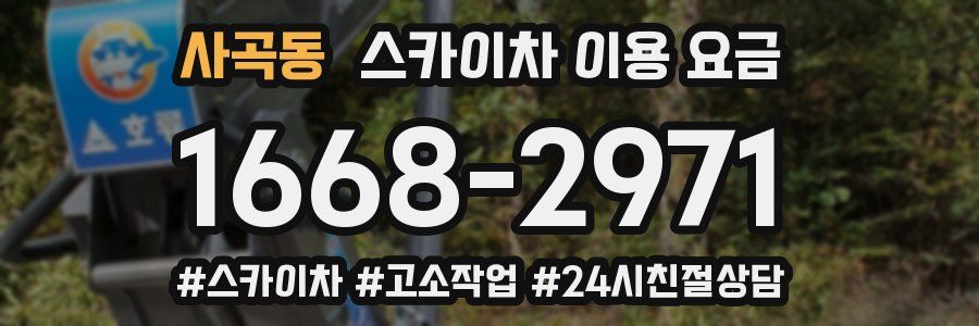 사곡동 스카이차 이용 요금