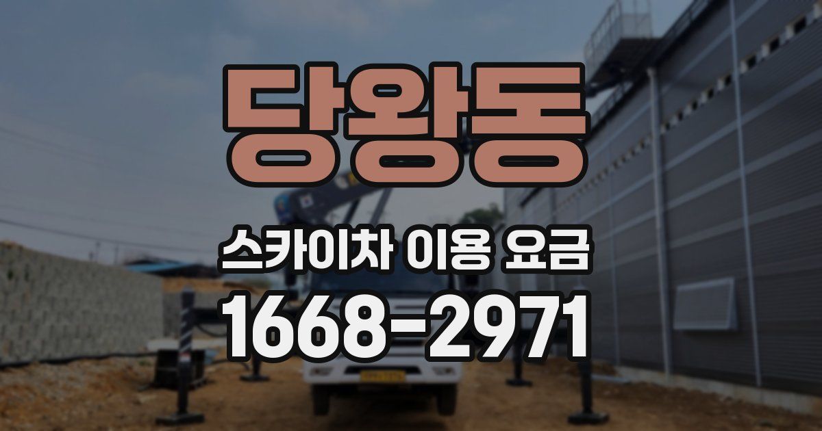 당왕동 스카이차 이용 요금
