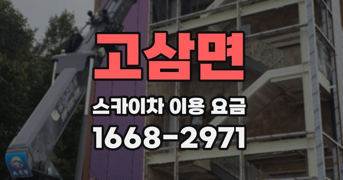 고삼면 스카이차 이용 요금