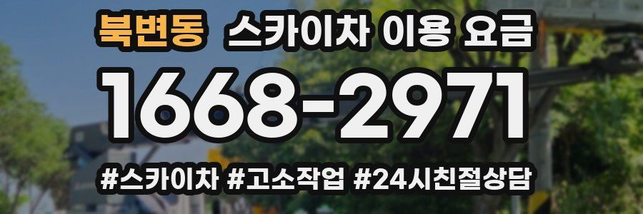 북변동 스카이차 이용 요금