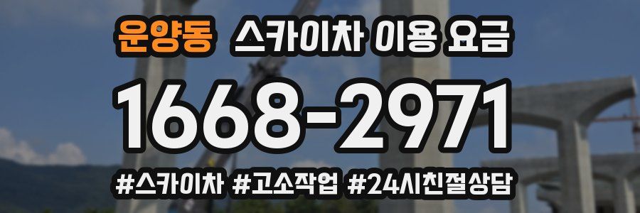운양동 스카이차 이용 요금